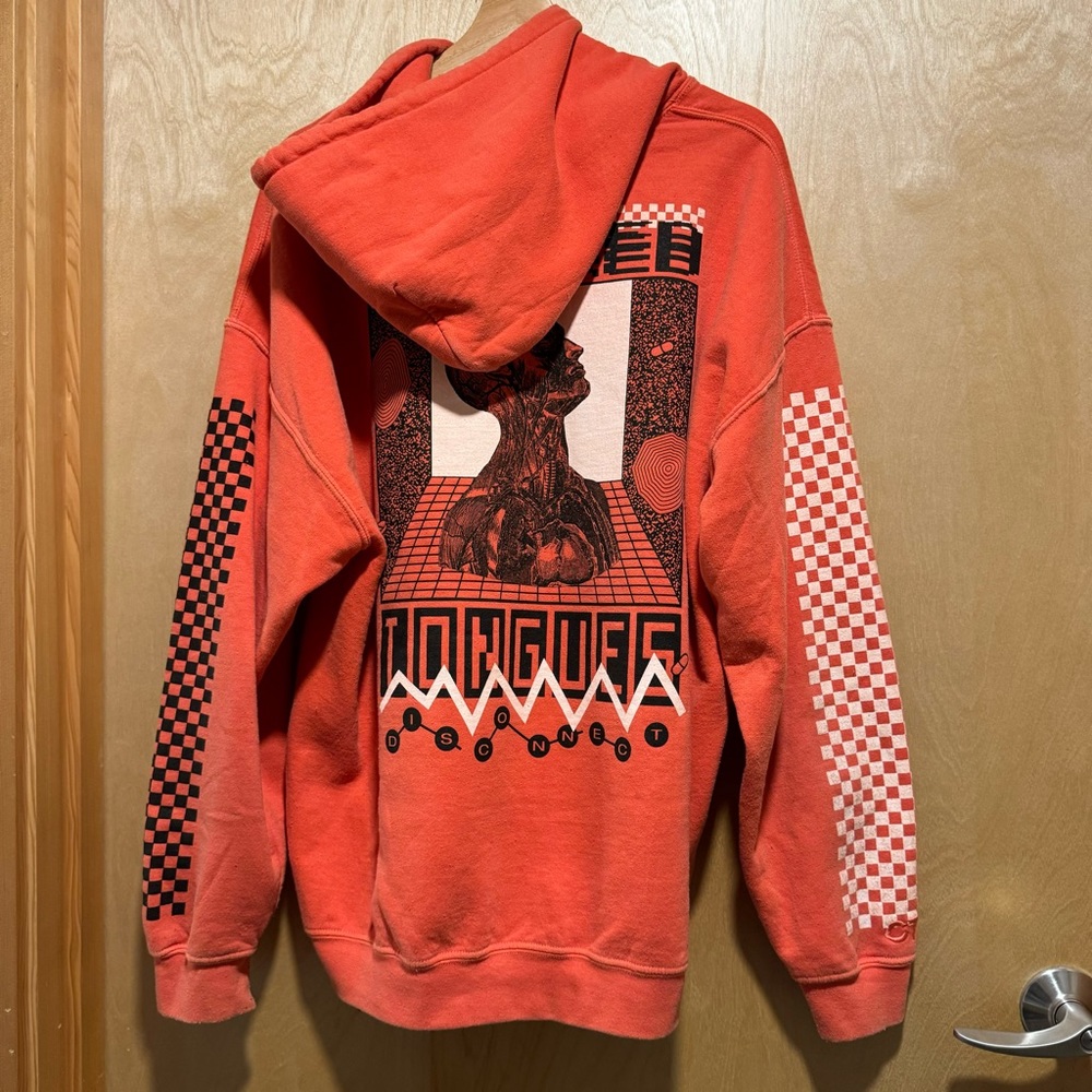 Crooked Tongues Hoodie with Back Print